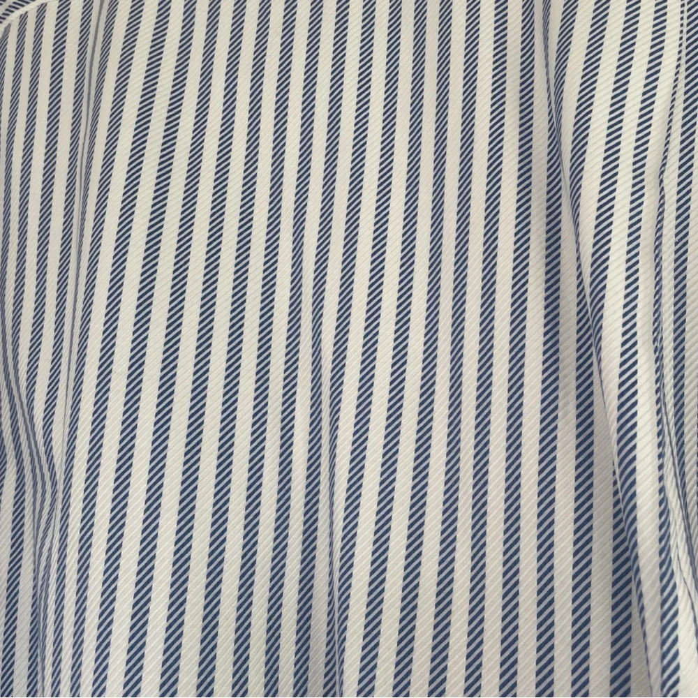 Zilli Men’s Dress Shirt size 46 Button Down Collar Blue and White - Picture 6 of 6